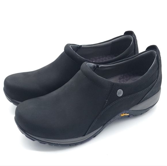 Dansko Patti Milled Nubuck Women's Black Slip On Shoe Vibram Sole Size 41 - Picture 2 of 12